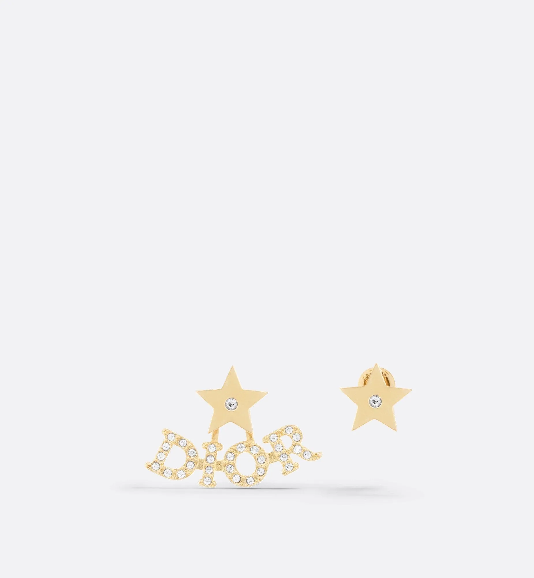 Dio(R)Evolution Earrings Gold-Finish Metal And Silver-Tone Crystals