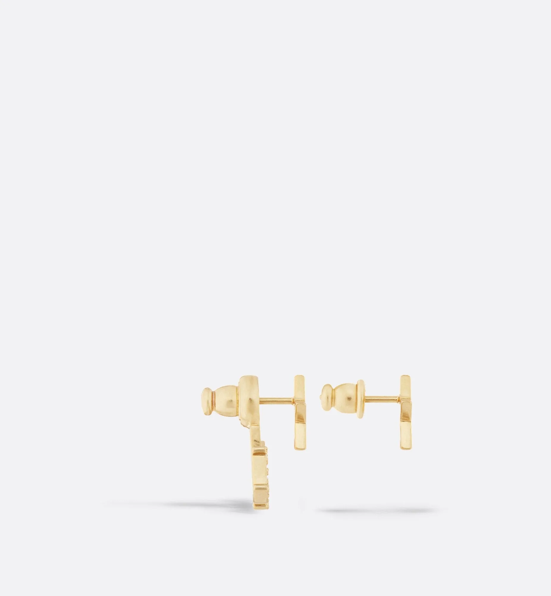Dio(R)Evolution Earrings Gold-Finish Metal And Silver-Tone Crystals