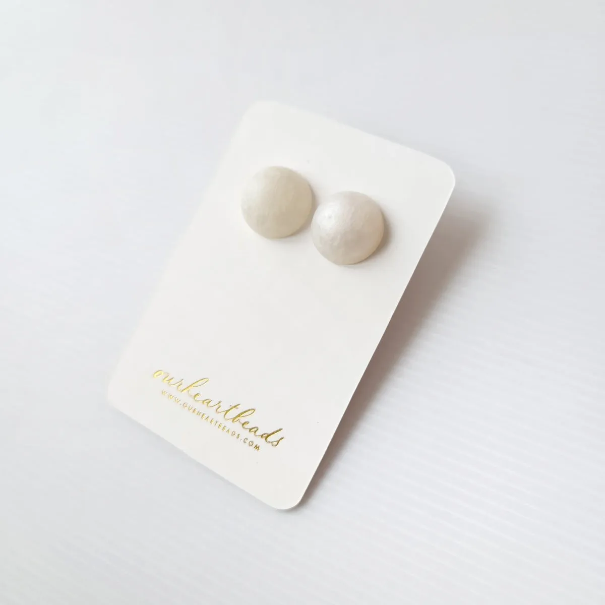 Dome White Studs