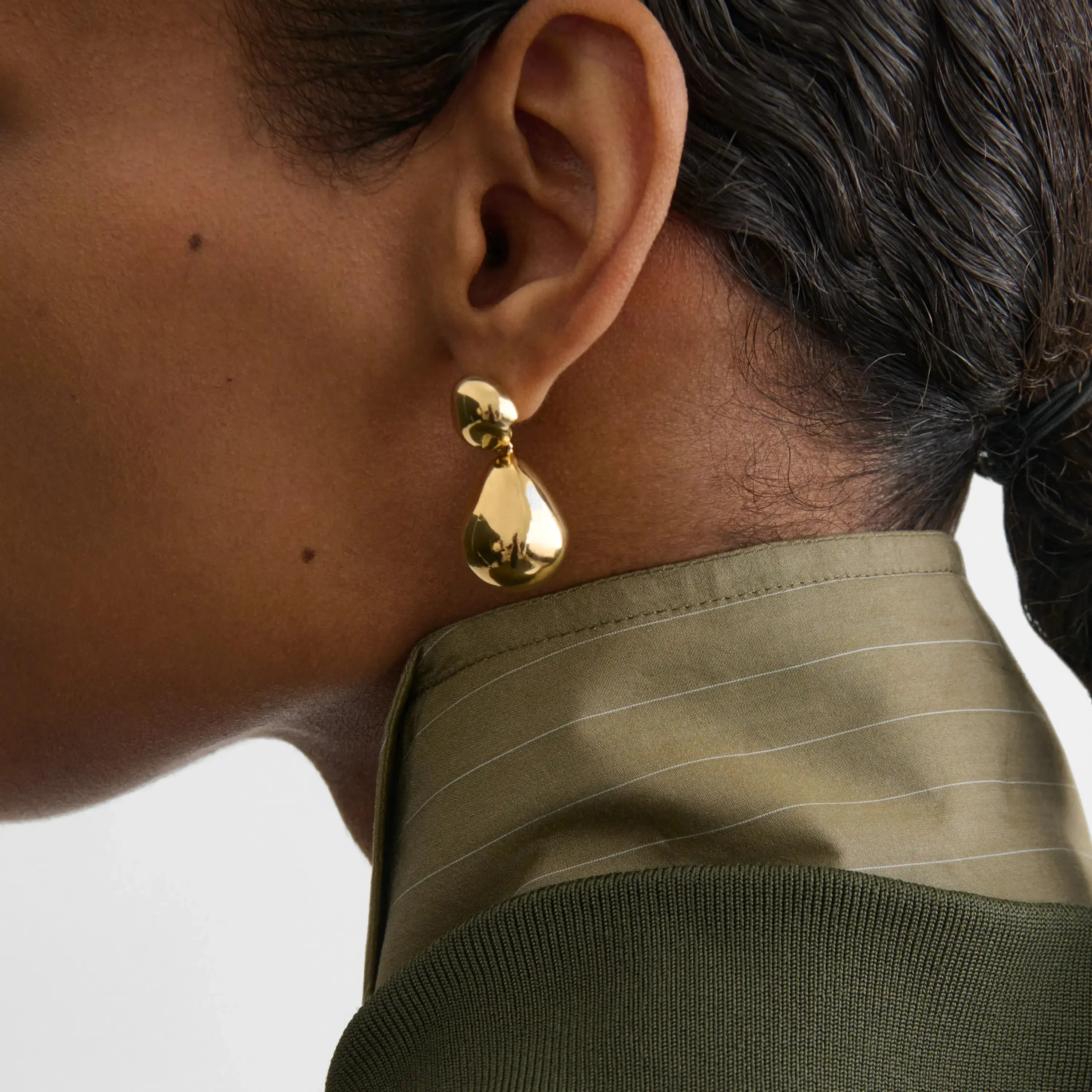 DOUBLE BALL EARRINGS | gold plated sterling silver