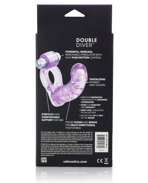 Double Diver Vibrating Enhancer W/flexible Penetrator