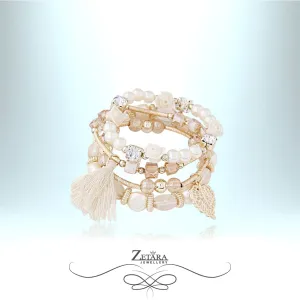 Eleanor  Fashion Vintage Women Crystal Bracelet - White 2024