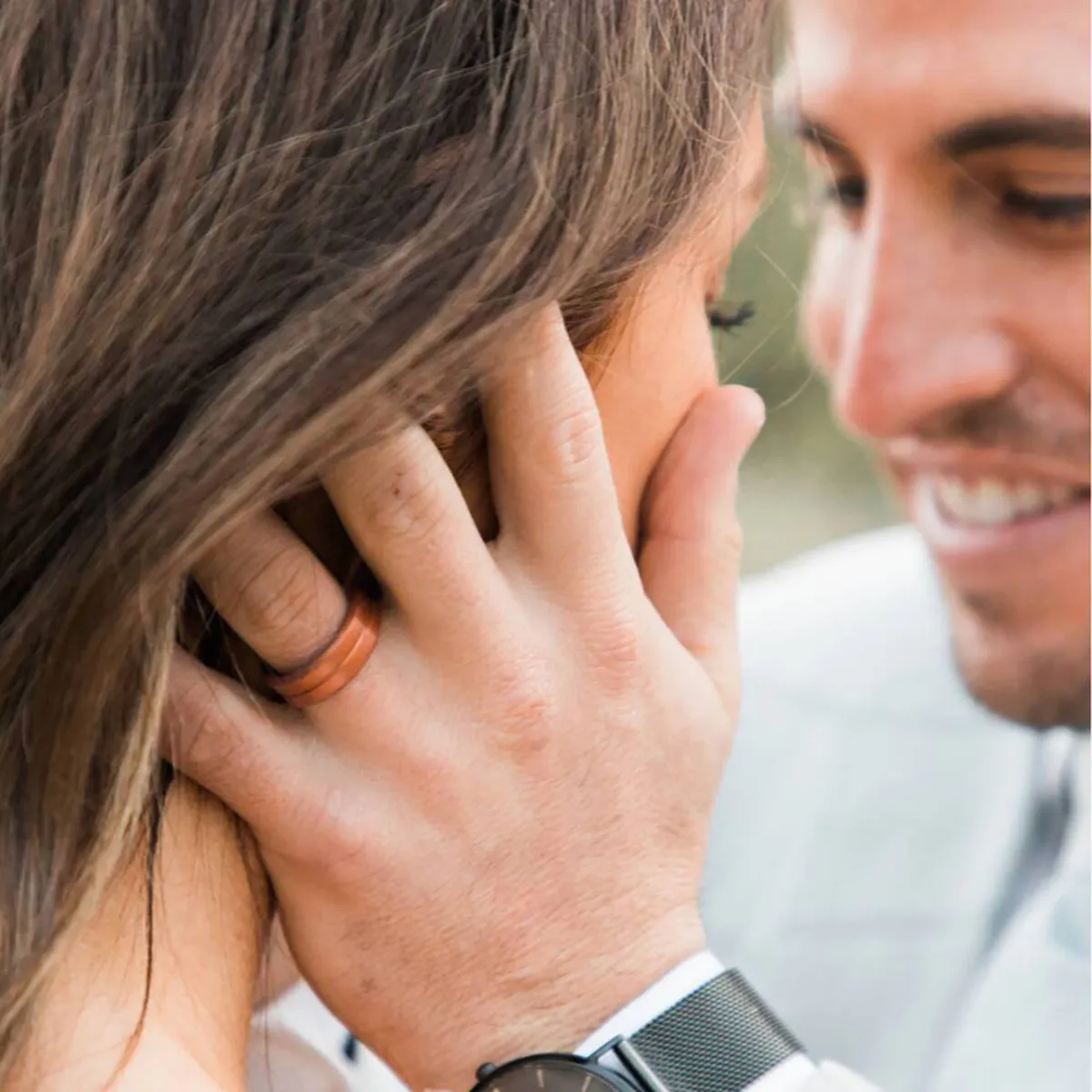 Enso Rings Classic Contour Elements Series Silicone Ring - Silver