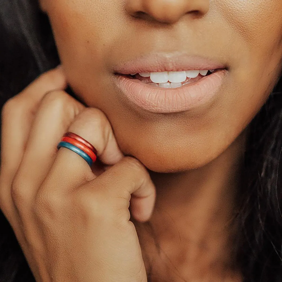 Enso Rings Halo Birthstone Series Silicone Ring - Pink Tourmaline