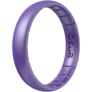 Enso Rings Thin Birthstone Series Silicone Ring - Amethyst
