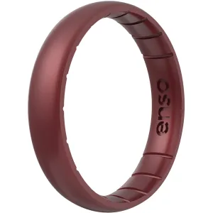 Enso Rings Thin Birthstone Series Silicone Ring - Garnet