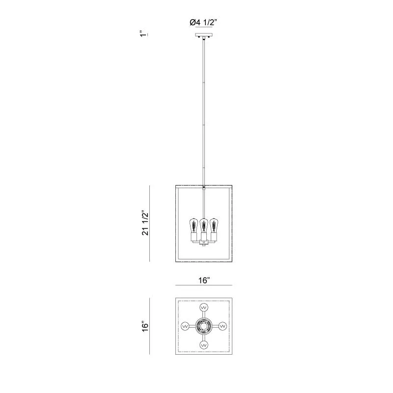 Flare 4-Light Pendant