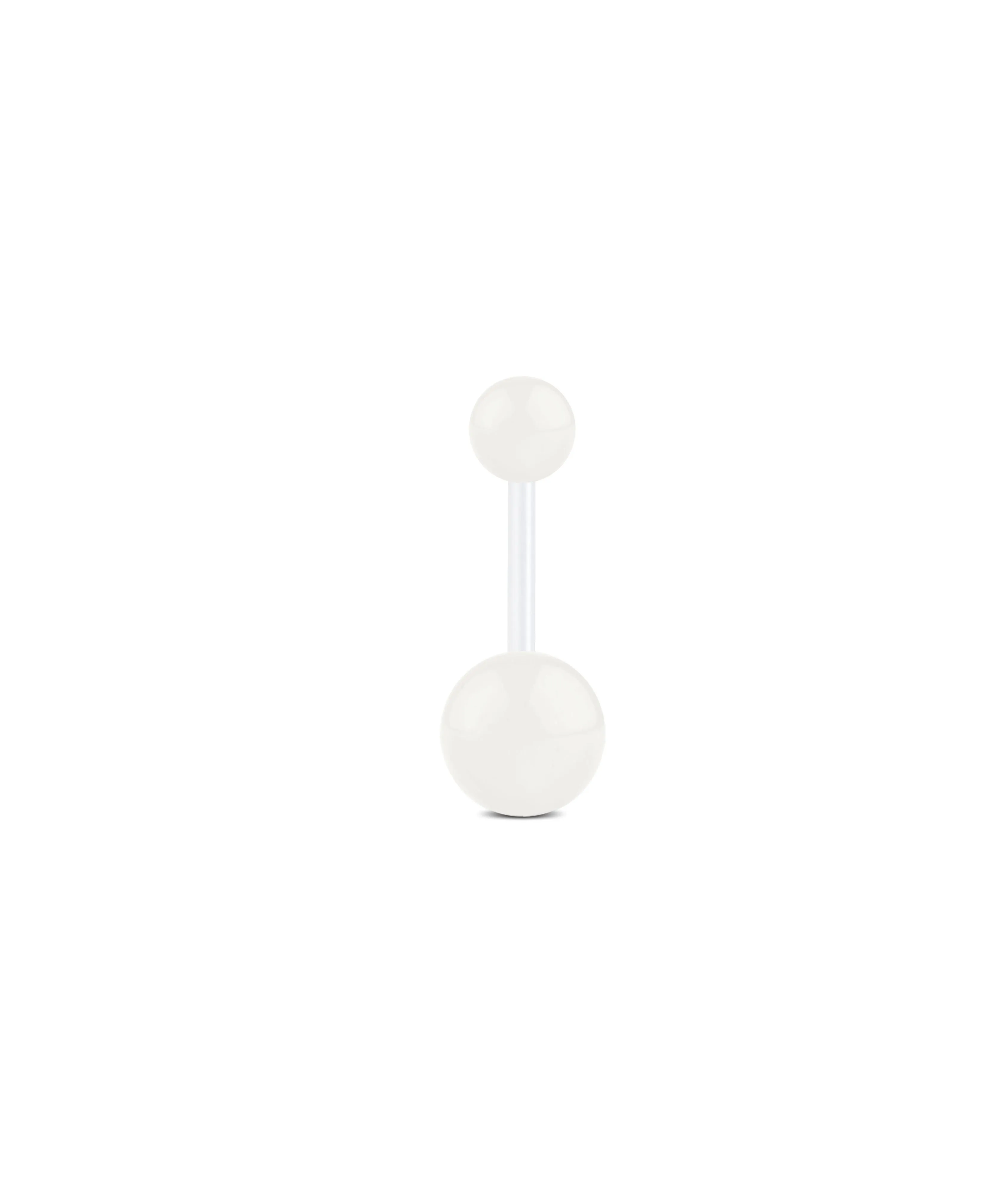 Flexible Belly Buttom Ring 14G Double Glitter Ball Glow in Dark 10MM Muti-Color Available