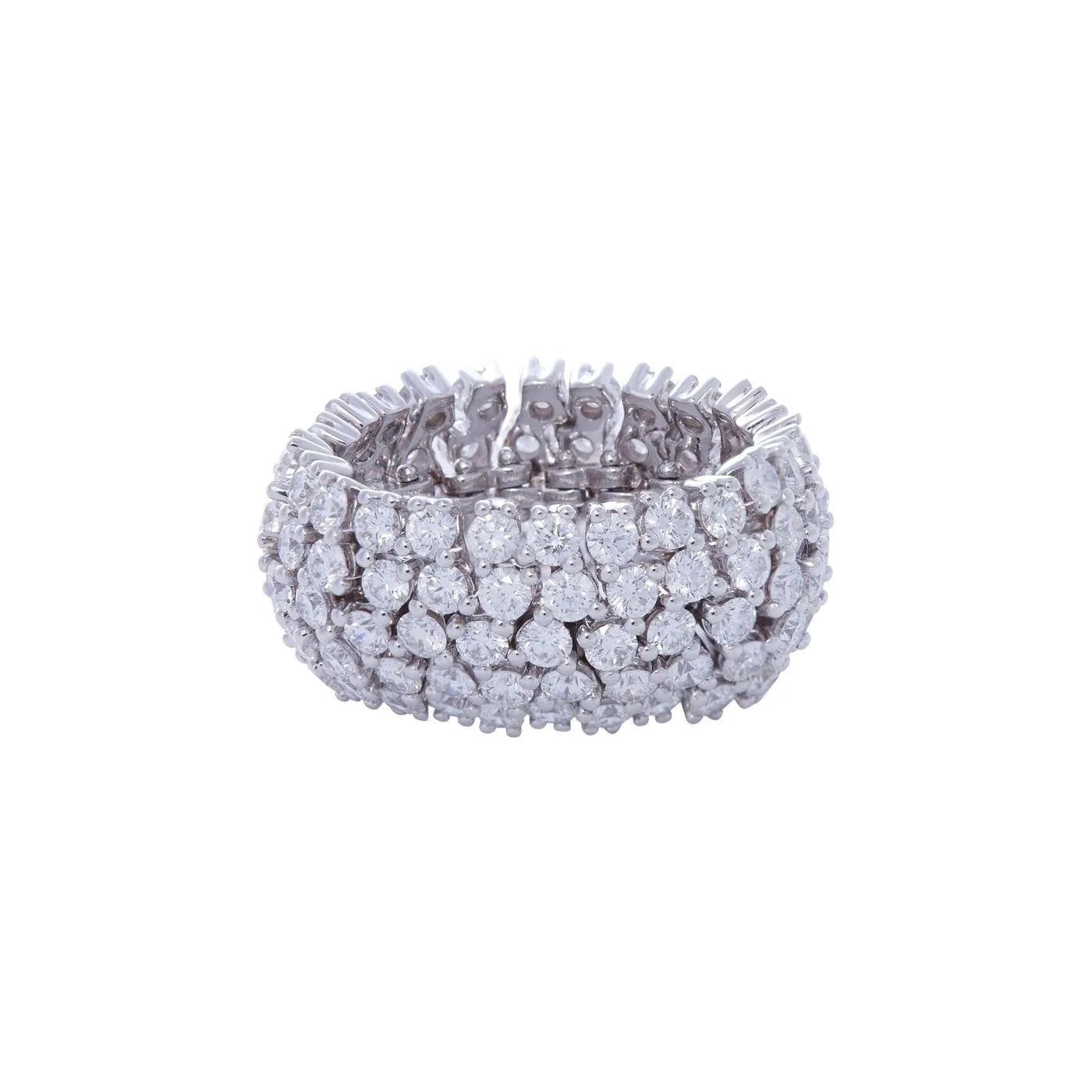 Flexible Ring with Diamonds