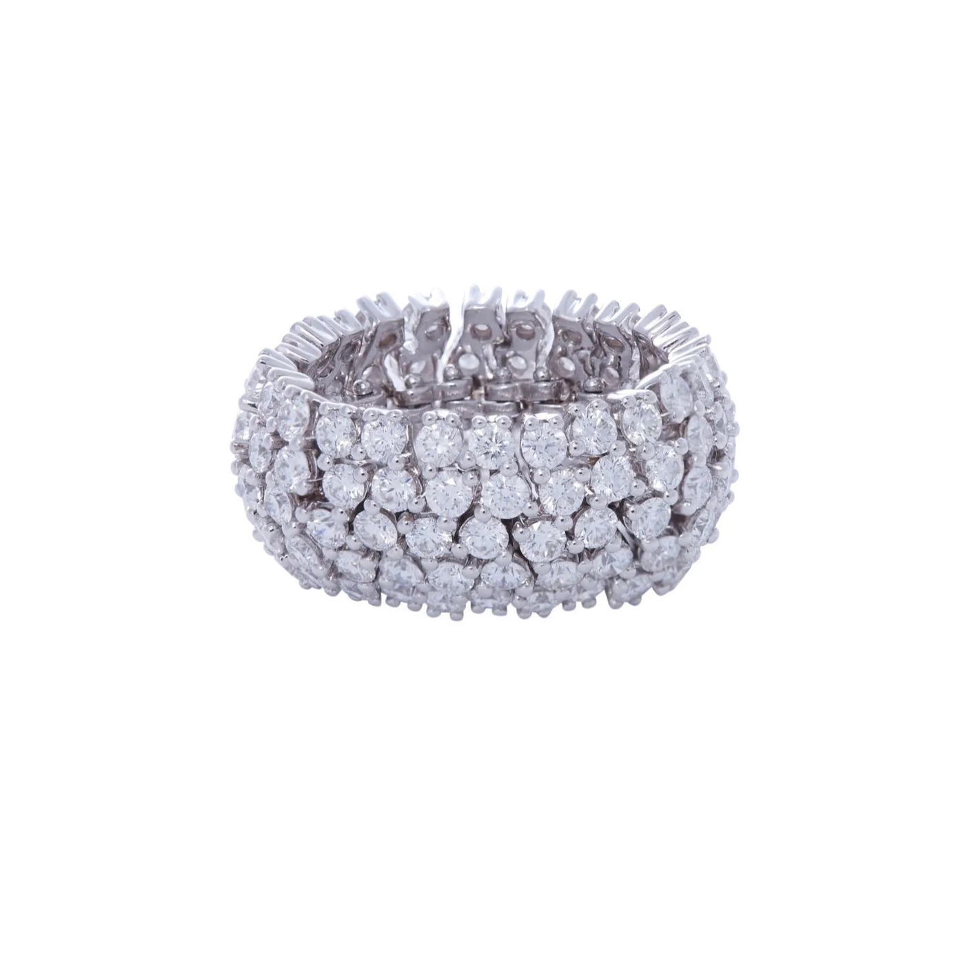 Flexible Ring with Diamonds