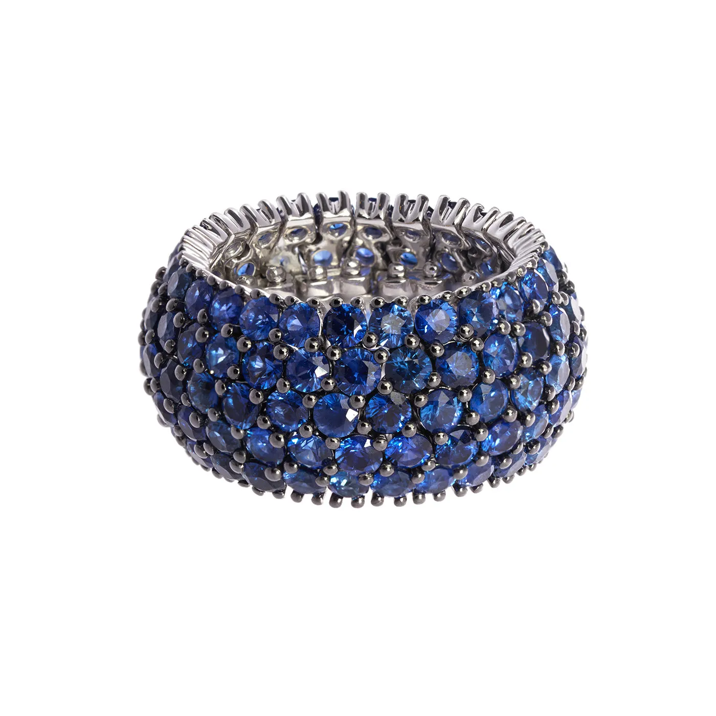 Flexible Ring with Sapphires
