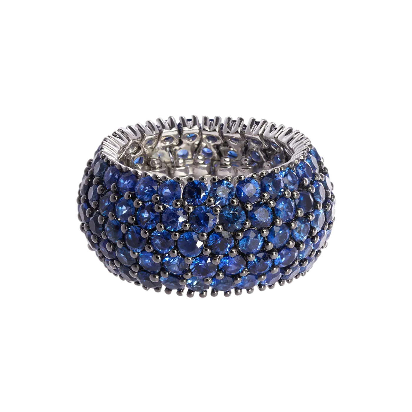 Flexible Ring with Sapphires