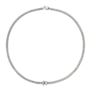 FOPE 18k White Gold Flex'it "Solo Collection" Necklace