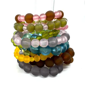 Frosted Make Your Own Stack Bracelets Set - Muted Gems