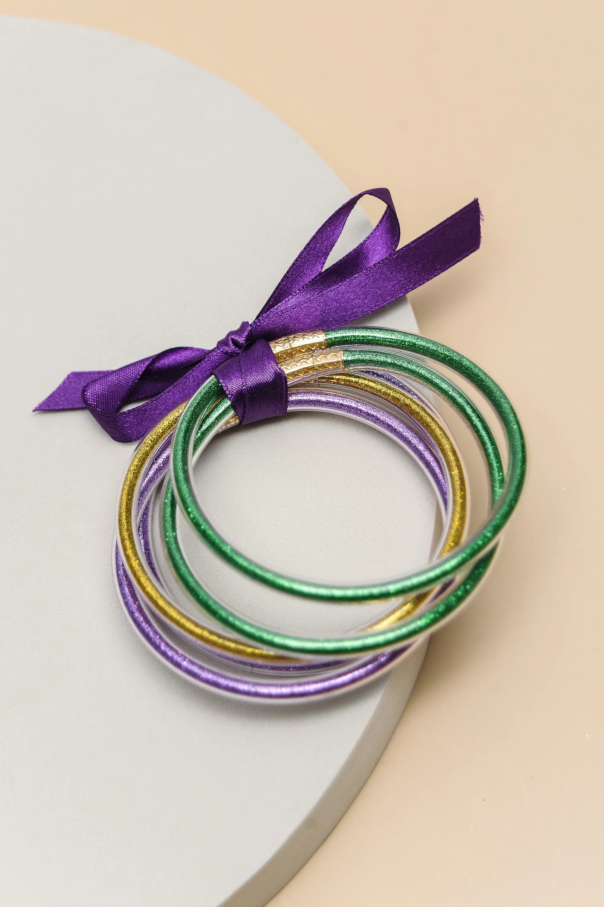 Glitter Jelly Bangles