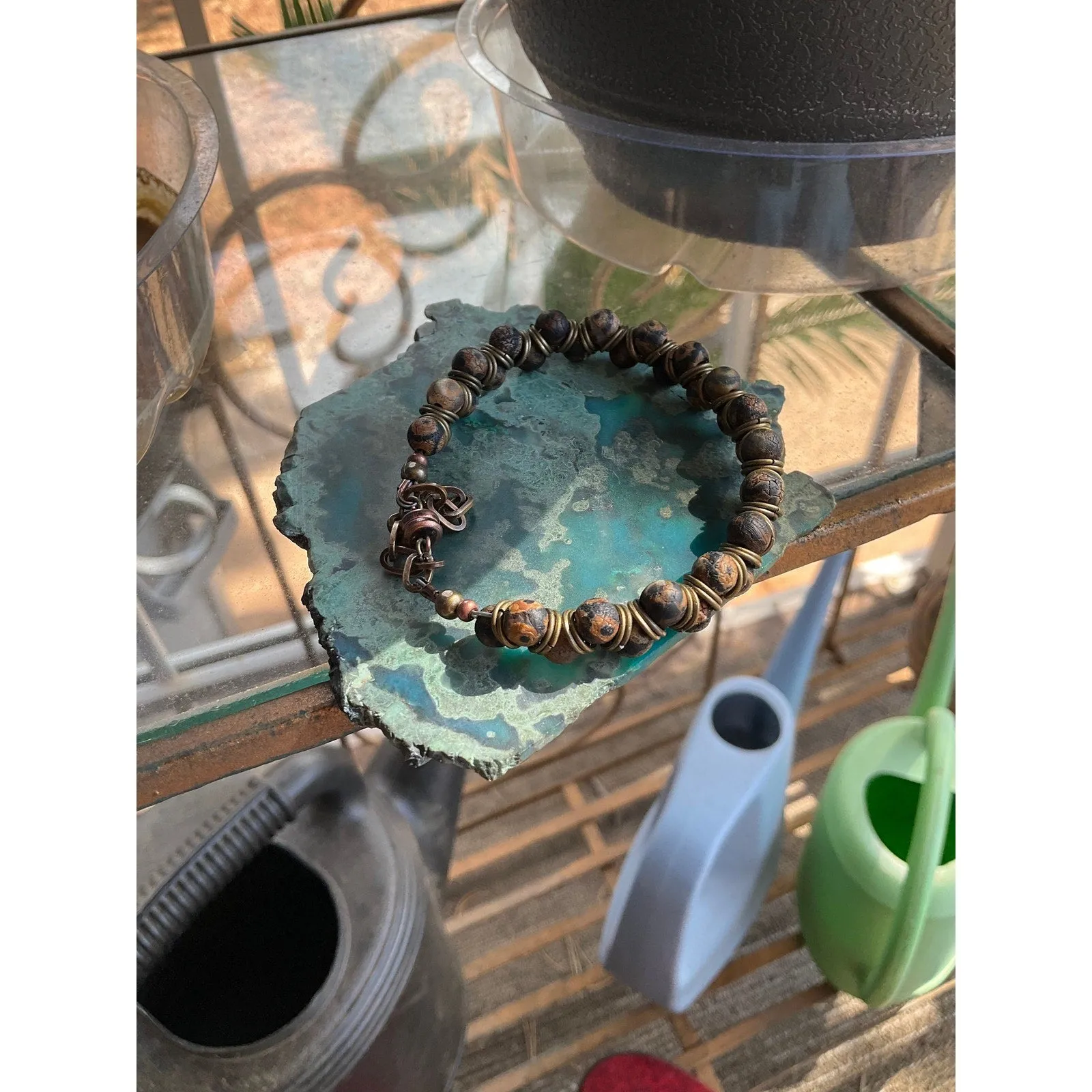 Goddess Bracelet, Tibetan Agate
