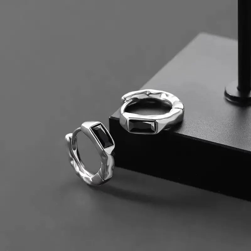 Gothic Silver Color Thorns Hoops Earrings For Women Men Teens Luxury New Fashion Trendy Party Jewelry Aesthetic Accessories