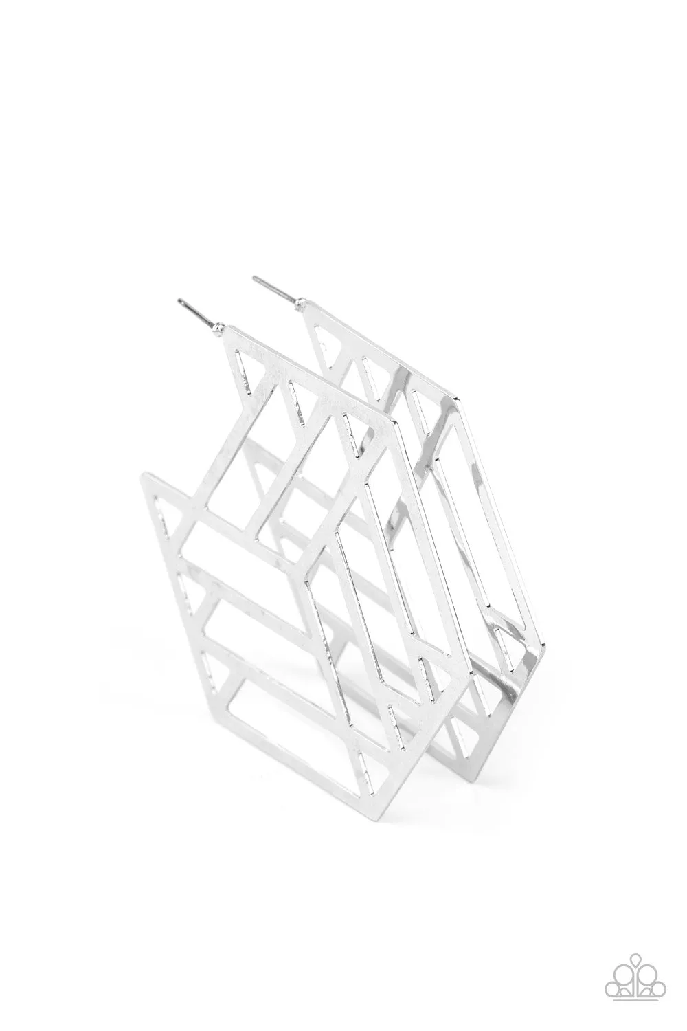 Gotta Get GEO-ing - Silver - Paparazzi Accessories