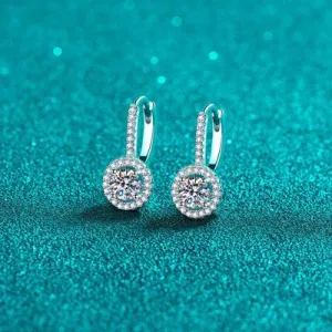 Graceful Fashion 1 Carat Moissanite Earrings