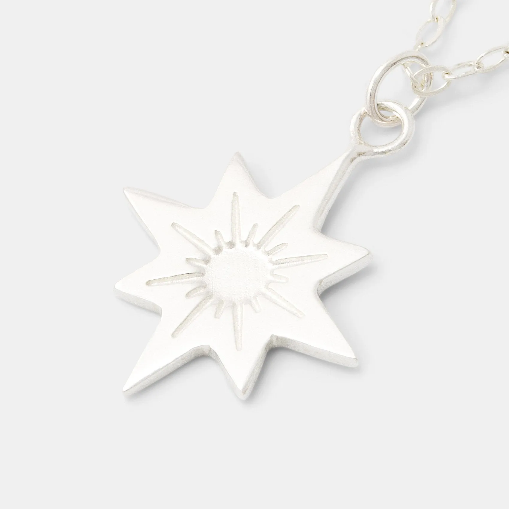 Guiding Star Silver Pendant Necklace