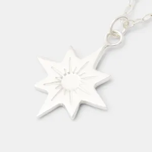 Guiding Star Silver Pendant Necklace