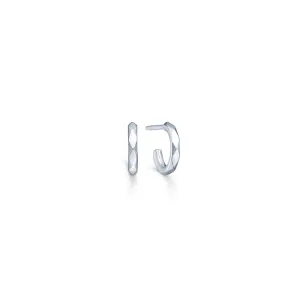 Harlequin Mini Hoops - Silver