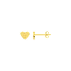 Heart Studs - Gold