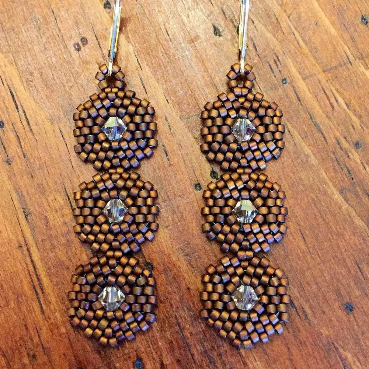 Hexagon 3 Drop Earrings