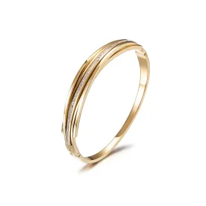 Intertwined CZ Bangle