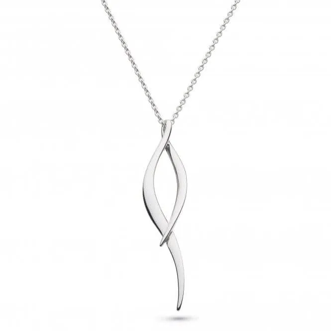 Kit Heath Entwine Twist Rhodium Plate 18" Necklace 90223RP