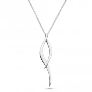 Kit Heath Entwine Twist Rhodium Plate 18" Necklace 90223RP