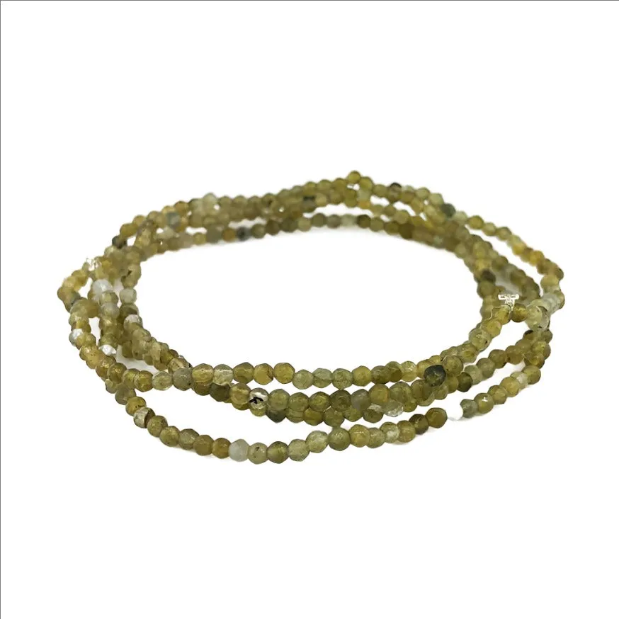 Labradorite set of 4 stretch bracelets