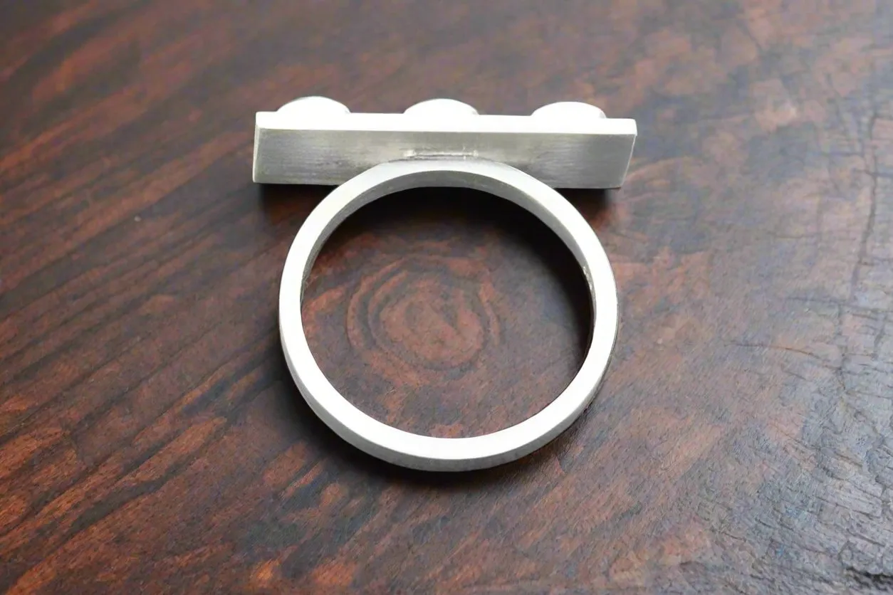 Lego Ring in Sterling Silver