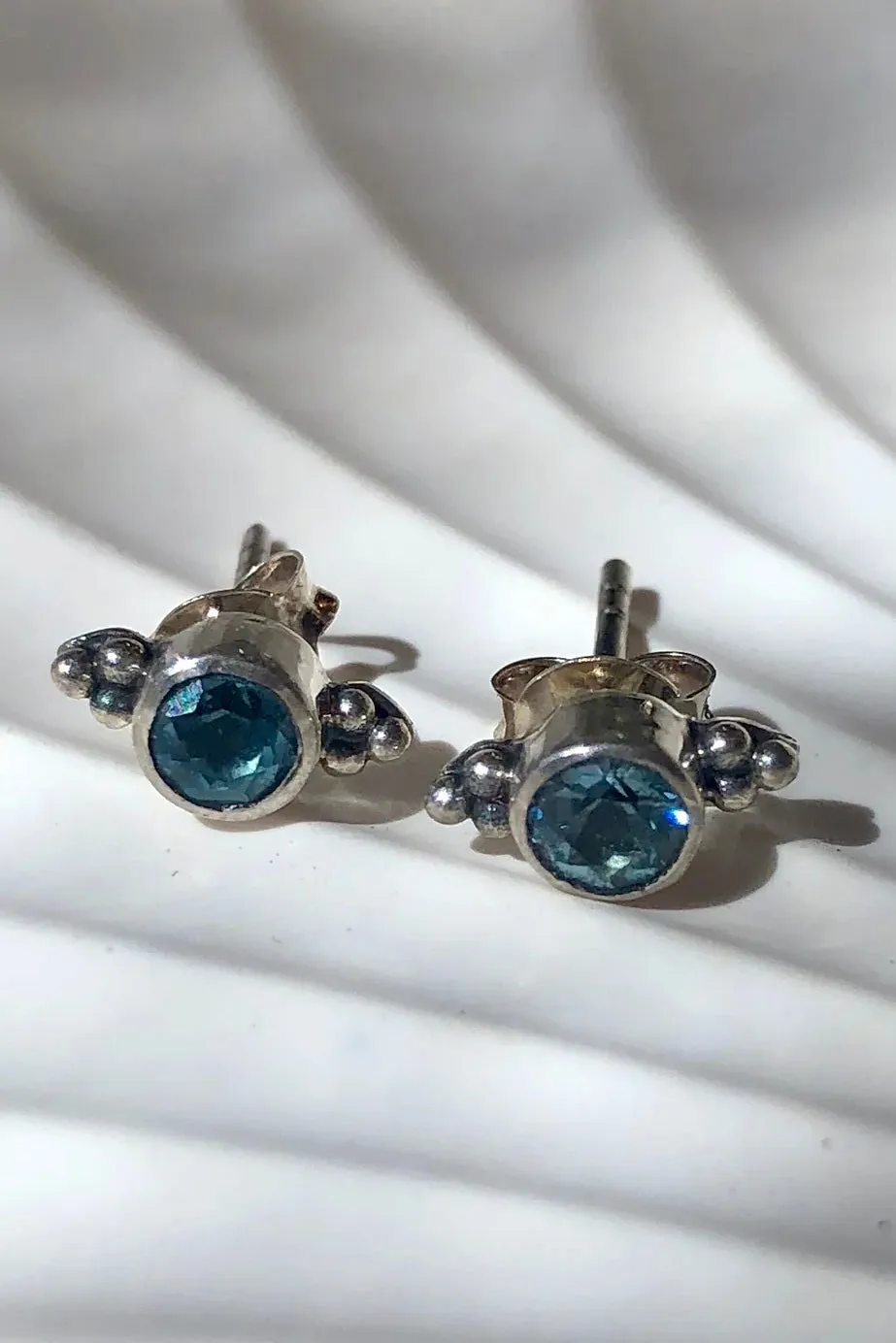 LEILA STUDS STERLING SILVER