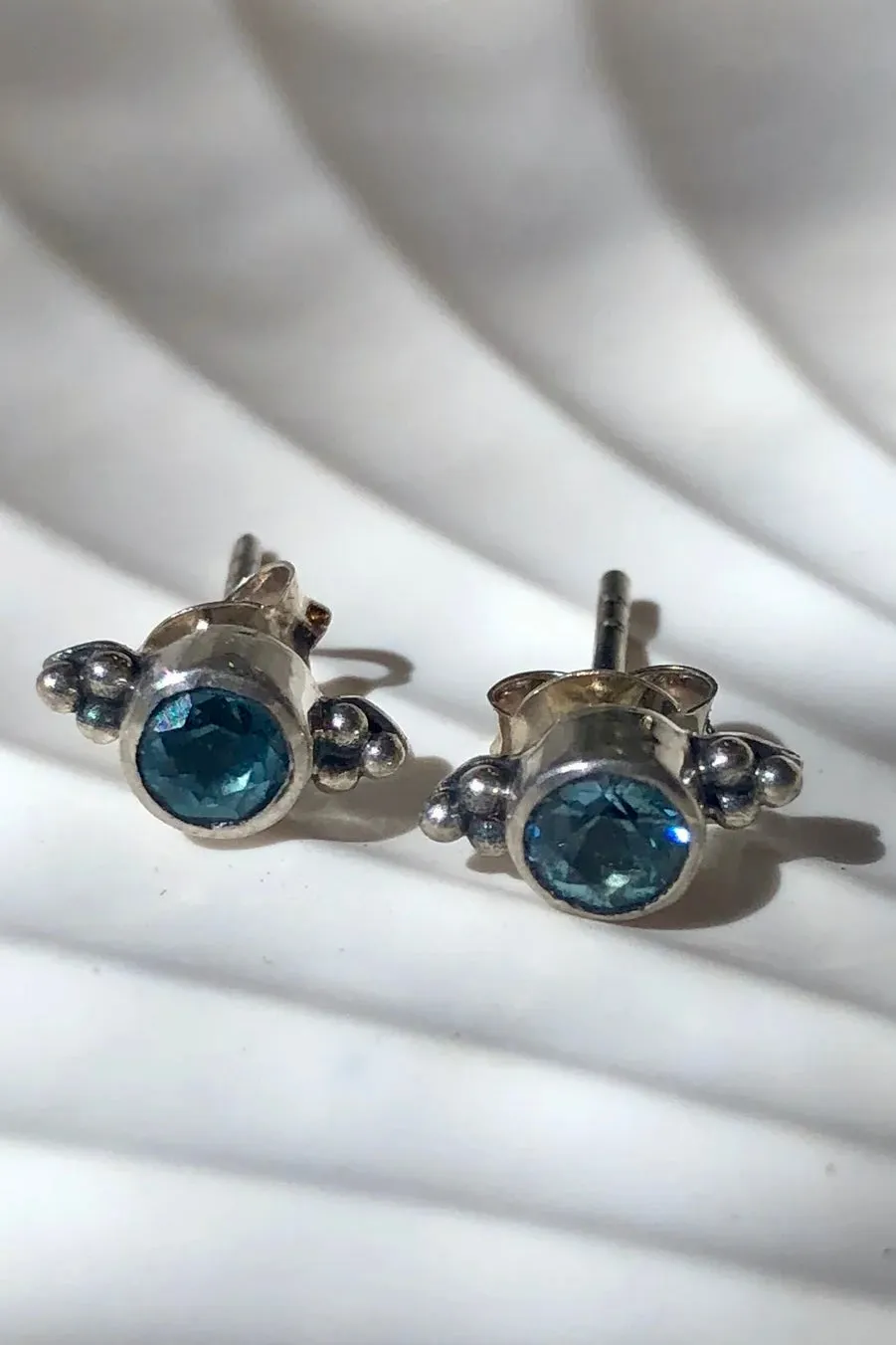 LEILA STUDS STERLING SILVER