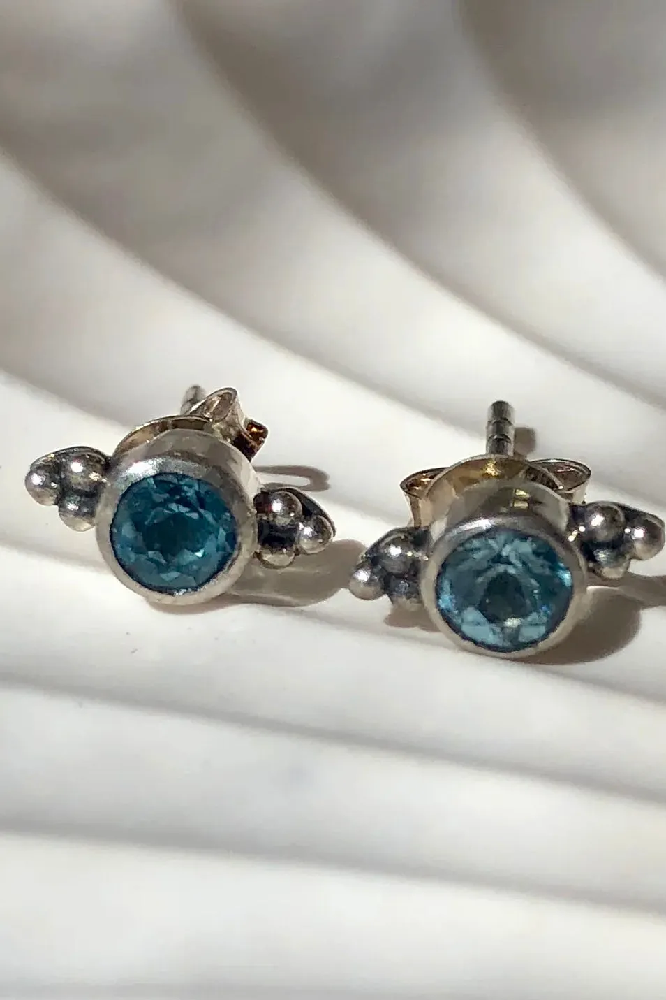 LEILA STUDS STERLING SILVER