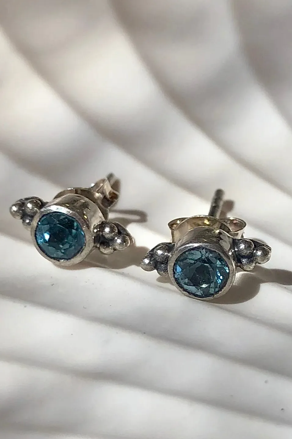 LEILA STUDS STERLING SILVER