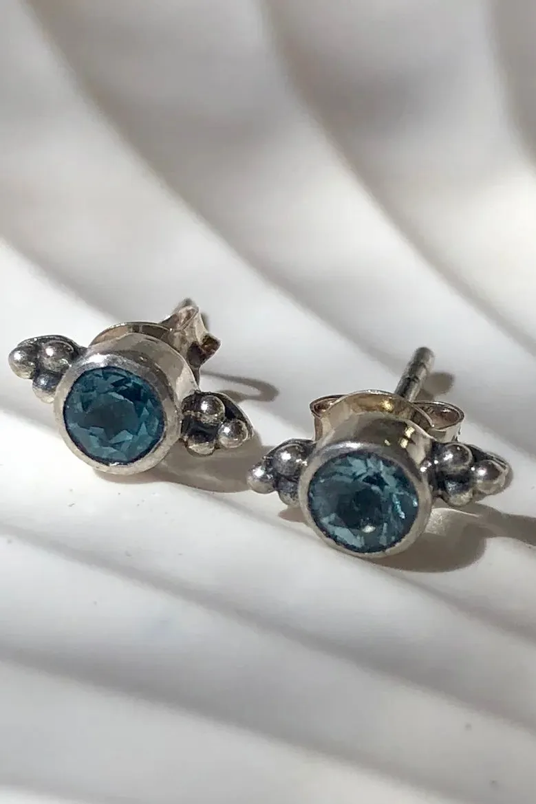 LEILA STUDS STERLING SILVER