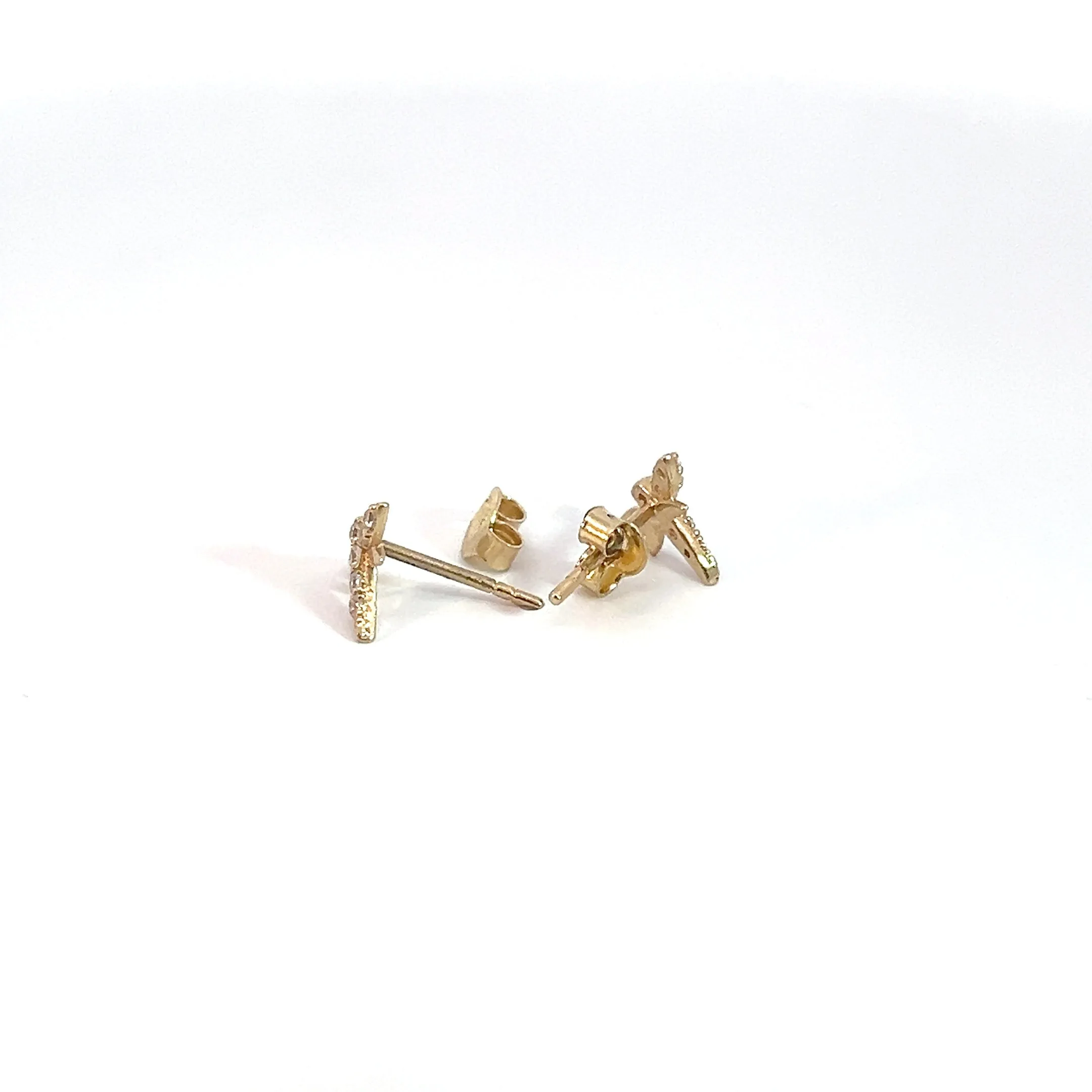 Lesotho Jewellery 14k Gold Dragonfly Earrings