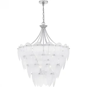 Lilestone 7-Light Silver Leaf Pendant