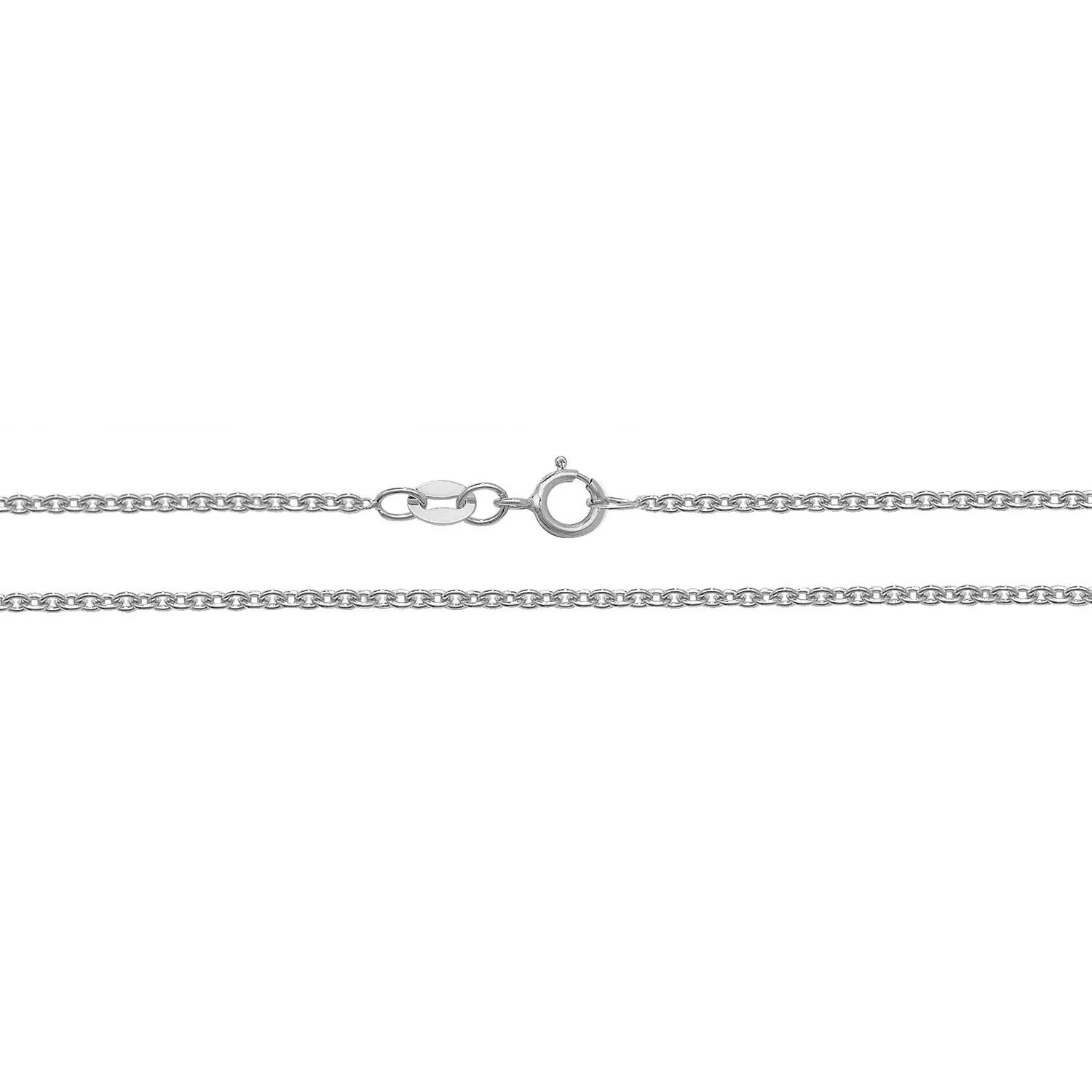 Lloyds Cable Chain Necklace - 18k White Gold