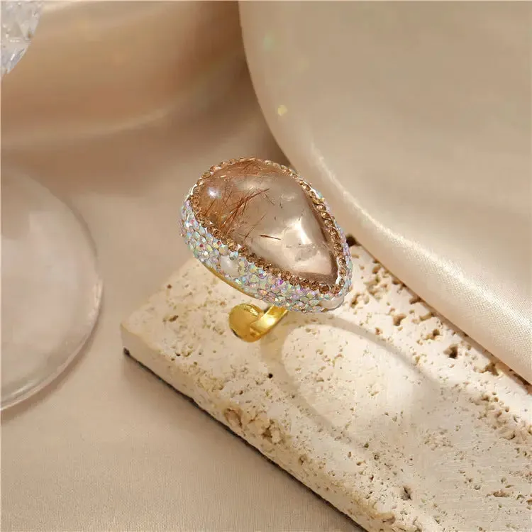 LOVCIA Opulent Baroque Pearl Ring for Women - Embrace Timeless Elegance