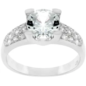 LOVCIA Timeless Sparkle Round Cut Engagement Ring