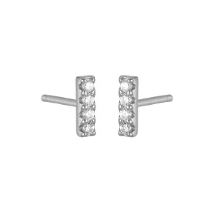 Maeda Bar Studs - Silver