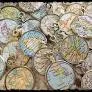 Maptometry-UNIQUE NECKLACES WITH MAPS 26" NECKLACE GOLD/BLACK