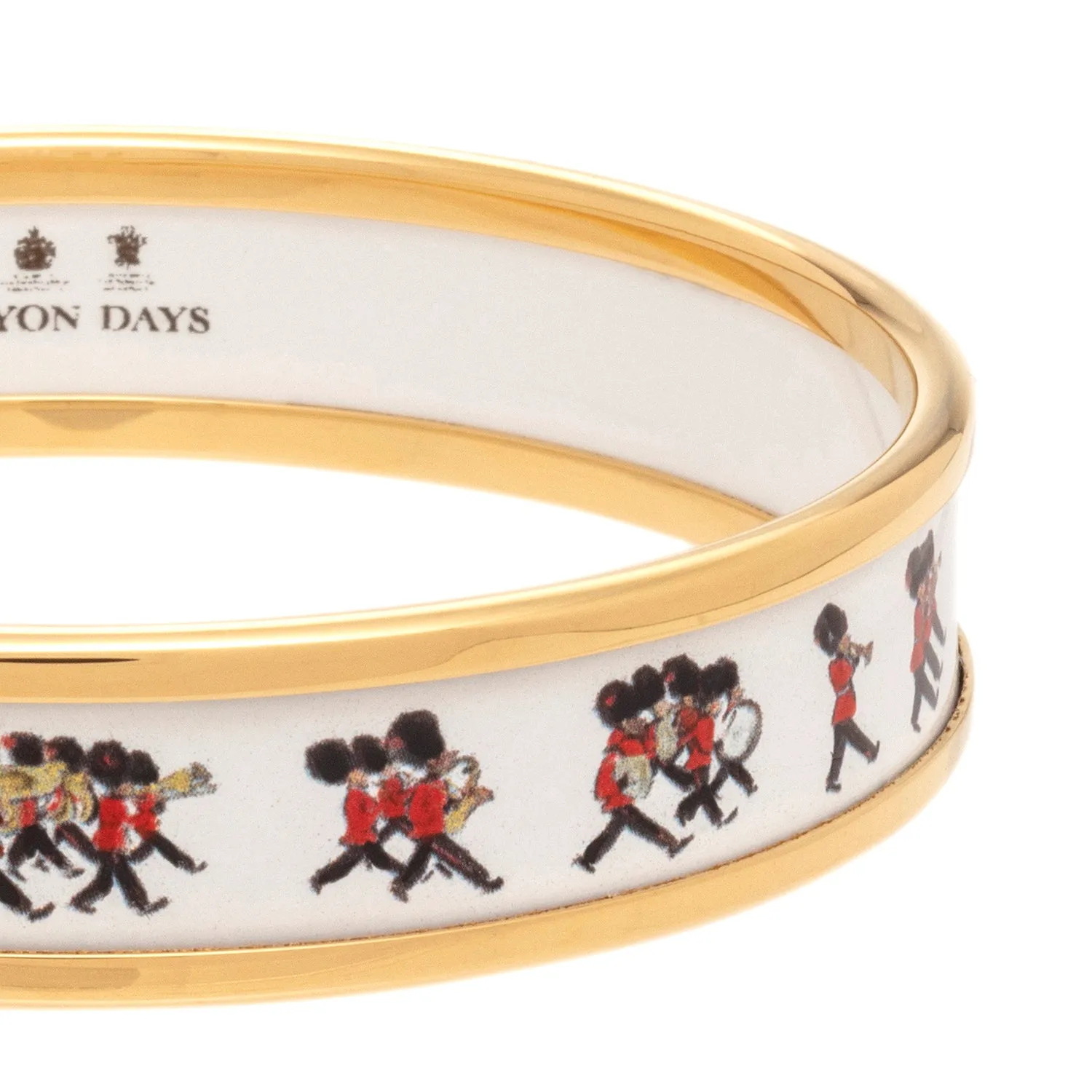 Marching Down The Mall Enamel Bangle