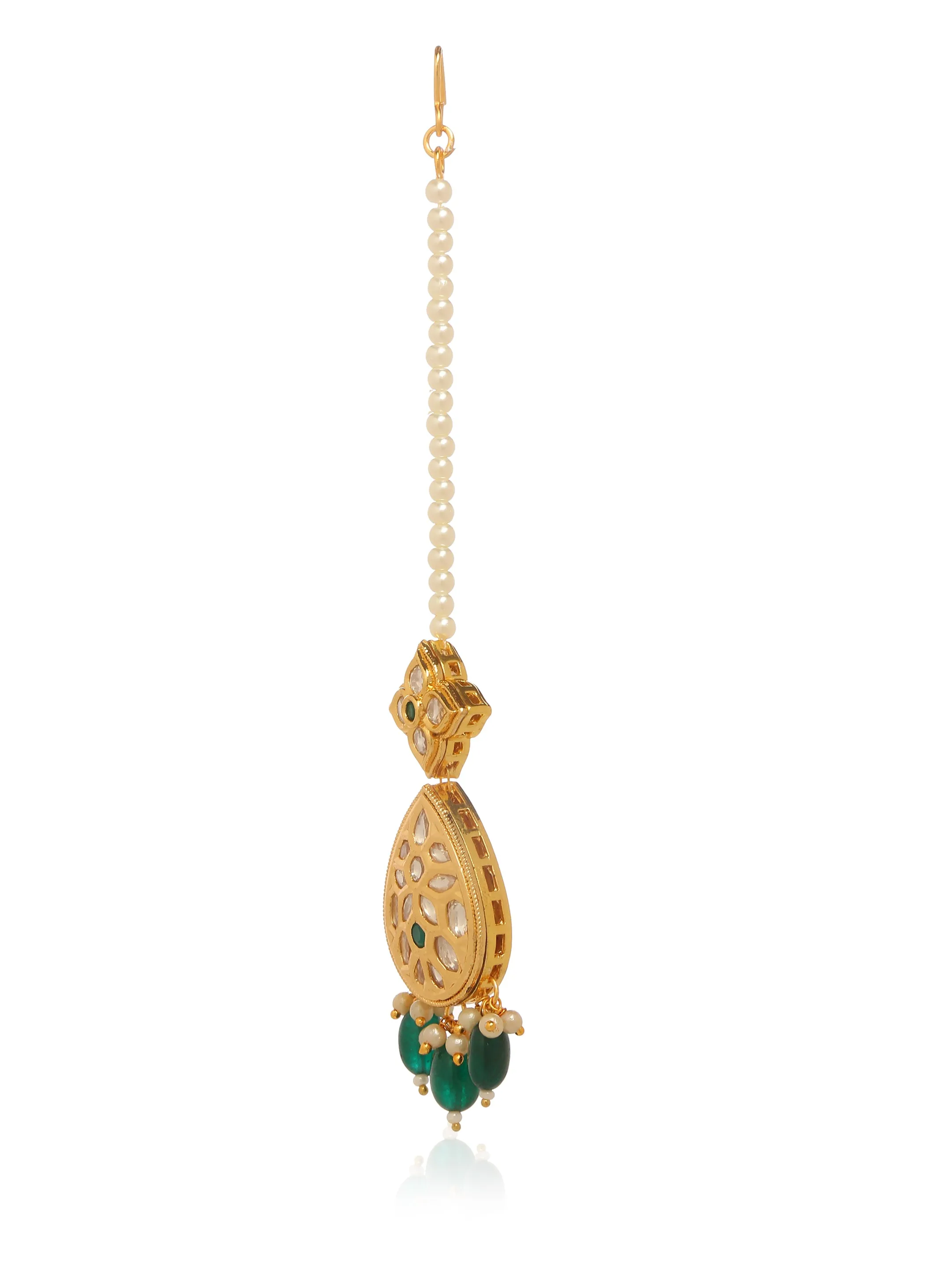 Mehraab Earrings and Maang Teeka Set