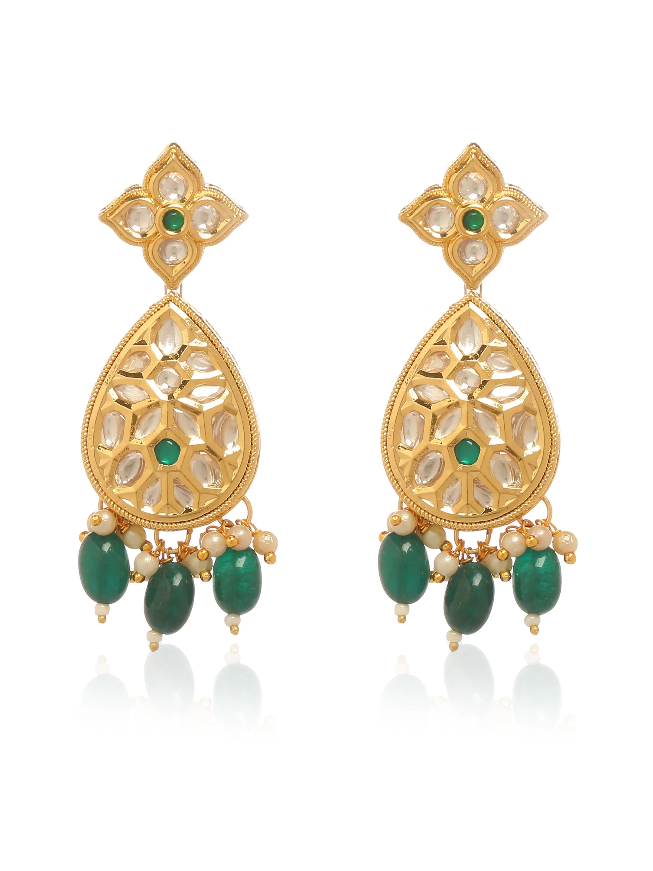 Mehraab Earrings and Maang Teeka Set