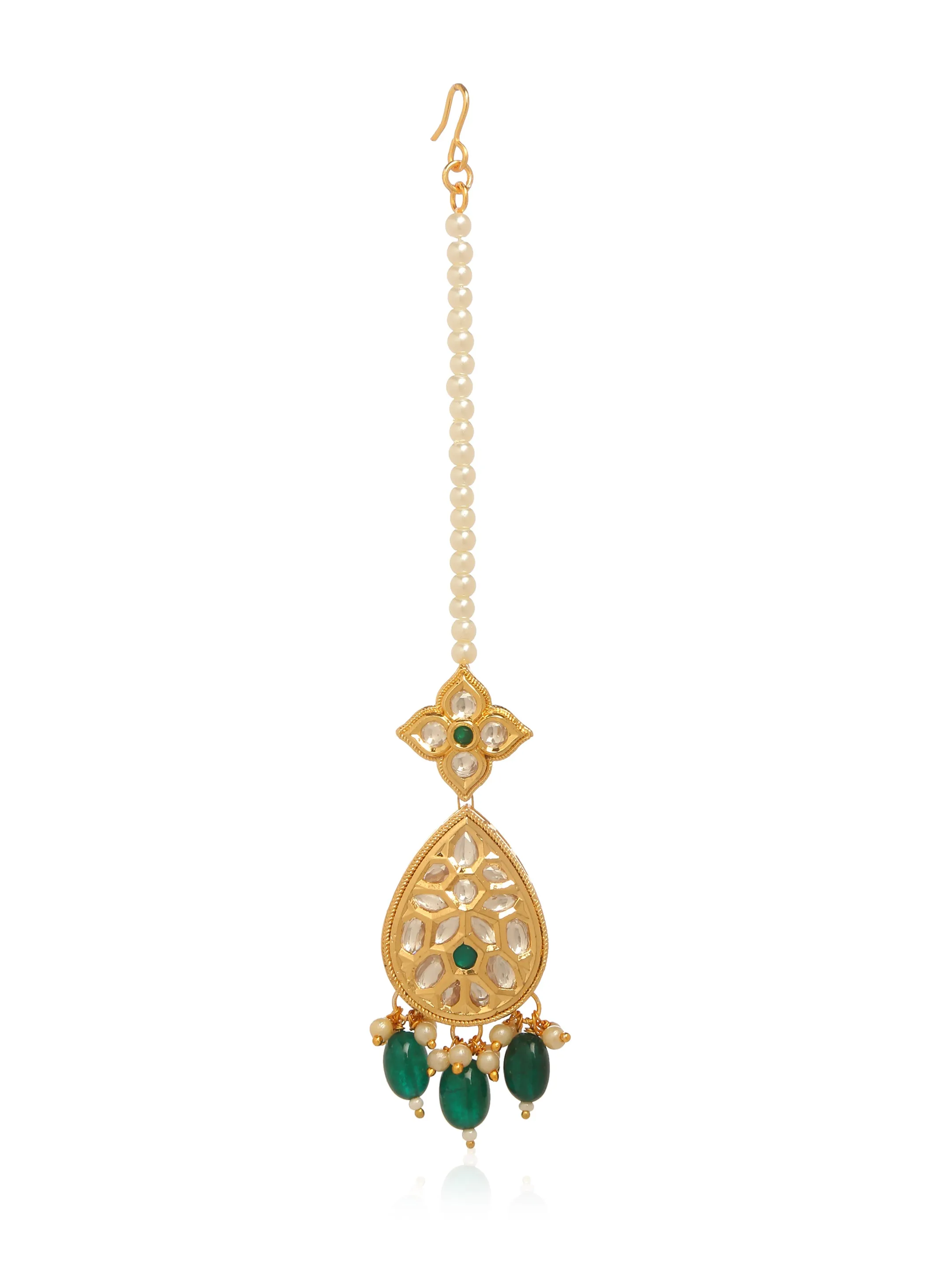 Mehraab Earrings and Maang Teeka Set