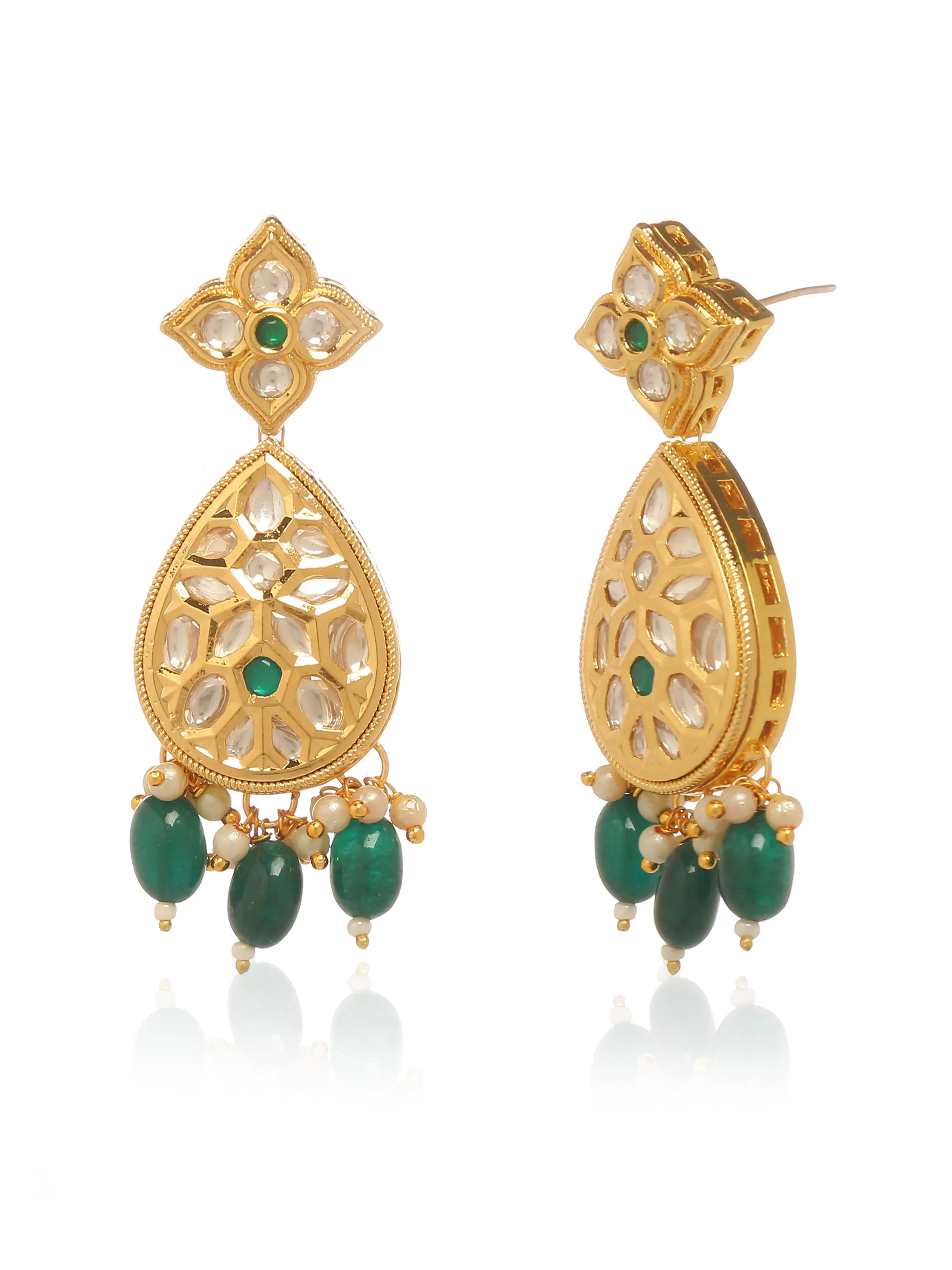 Mehraab Earrings and Maang Teeka Set
